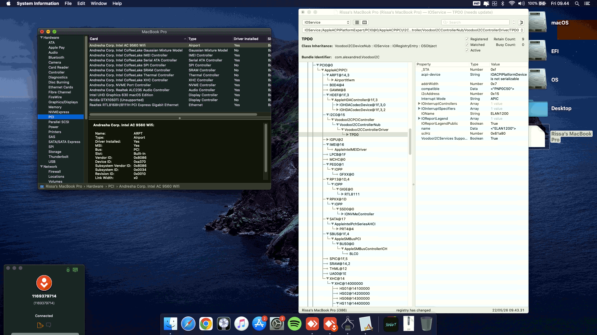 Asus TUF Gaming FX505GD I7T01T [CoffeeLake   Intel UHD 630 + I2C]   OpenCore 9